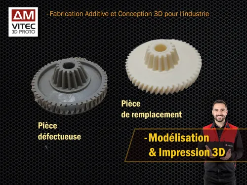 Impression 3D de Pièces Détachées sur Mesure - الطباعة ثلاثية الأبعاد لقطع الغيار المخصصة