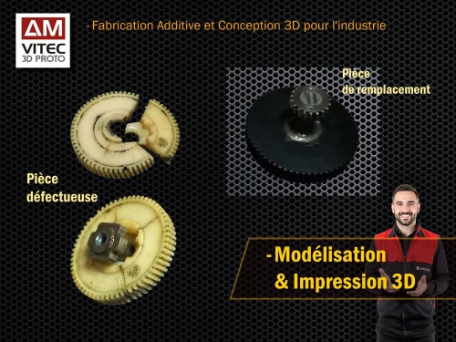 Impression 3D de Pièces Détachées sur Mesure - الطباعة ثلاثية الأبعاد لقطع الغيار المخصصة
