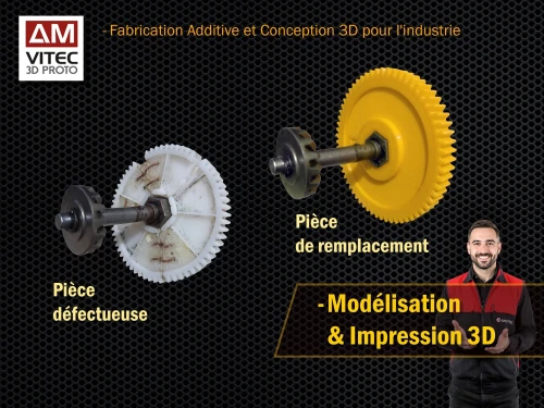 Impression 3D de Pièces Détachées sur Mesure - الطباعة ثلاثية الأبعاد لقطع الغيار المخصصة