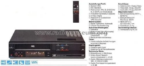 Video Tape Recorder ITT-VHS/ Magnétoscope ITT-VHS