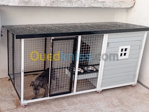 niche et niche plus cage pour chien sur commande