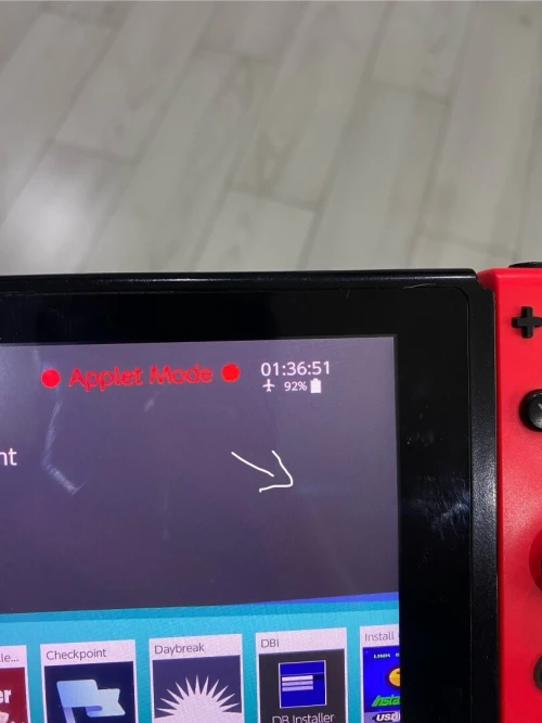 Nintendo switch flashé + carte mémoire 128GB 