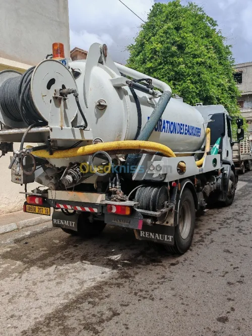 Camion Débouchage canalisation curage vidange fosse septique.24h.24h.7j.7j.