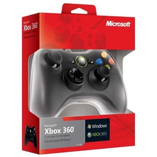 Manette Xbox 360 Filaire, USB Manette du Contrôleur de Jeu Filaire avec Double Vibration 