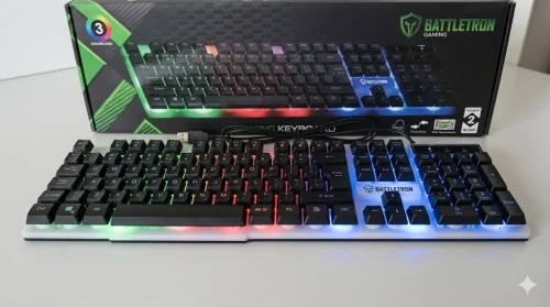 Battletron Mechanical Gaming Keyboard - Clavier de jeu - Éclairage LED RGB