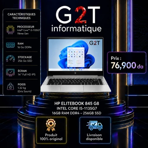HP EliteBook 845 G8  Intel Core i5 11ème Gen