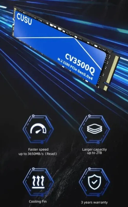 Disque SSD NVMe M2 2TB CUSU