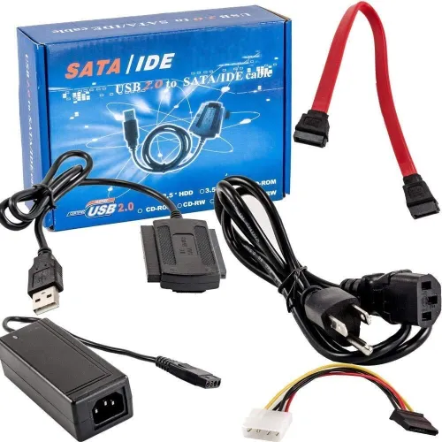ADAPTATEUR USB TI IDE SATA BLEU