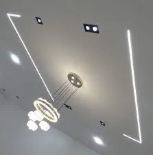 Placo platre plafond meble tv 