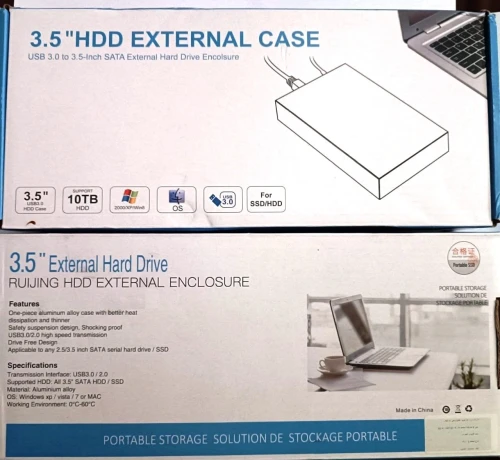 Boîtier Externe USB 3 Pour Disque Dur HDD SSD 3.5" SATA III