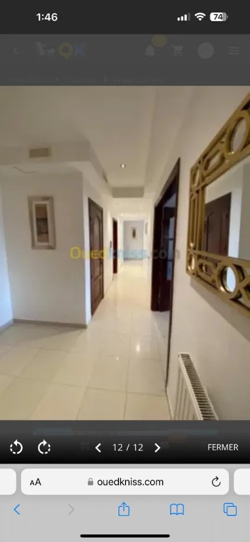Location Appartement F3 Alger El achour