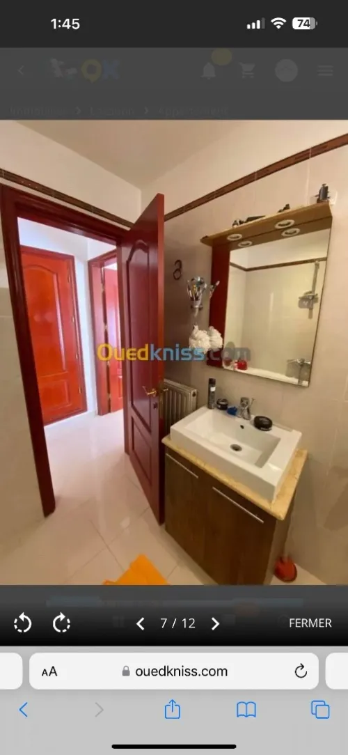 Location Appartement F3 Alger El achour