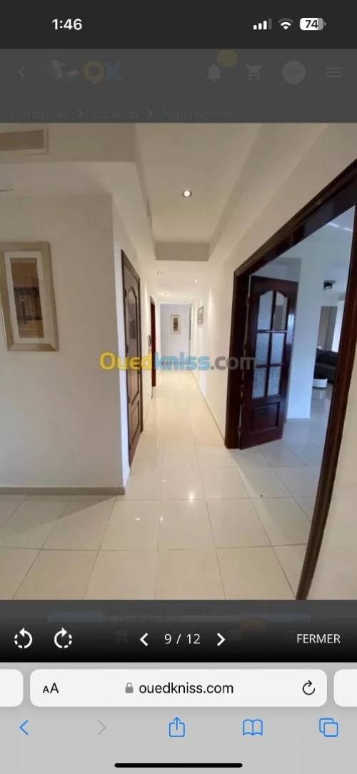 Location Appartement F3 Alger El achour