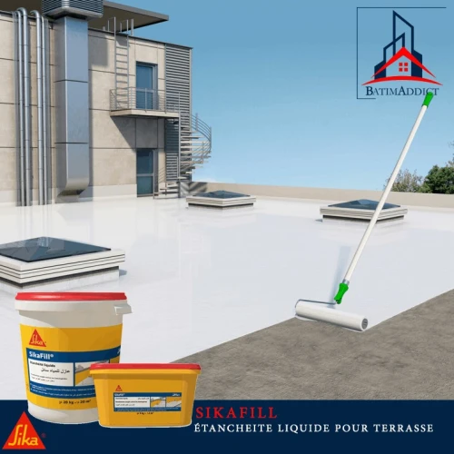 ÉTANCHEITE LIQUIDE POUR TERRASSE SIKAFILL SIKA 20 KG