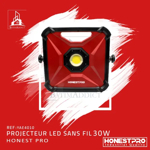 PROJECTEUR LED A BATTERIE 30W HonestPro
