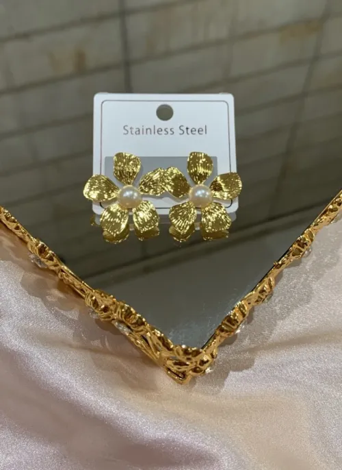 Boucles doreilles en acier inoxydable 
