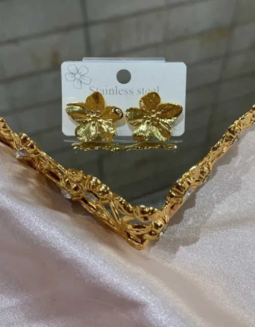 Boucles doreilles en acier inoxydable 