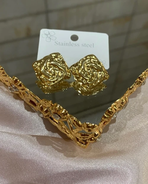 Boucles doreilles en acier inoxydable 