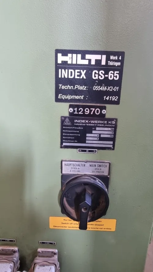 Tour CNC INDEX GS 65 GERMANY