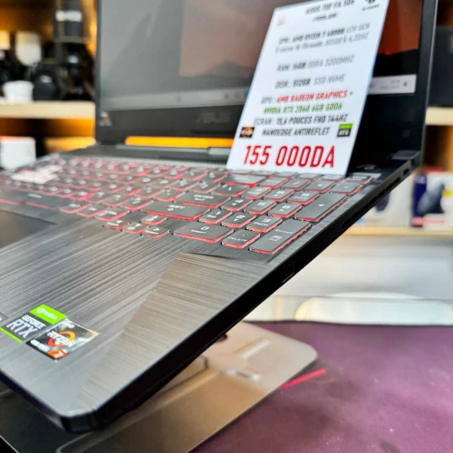 ASUS TUF FA 506 AMD RYZEN 7 4800H NVIDIA RTX 2060 16GB RAM 512GB SSD  ECRAN 144HZ