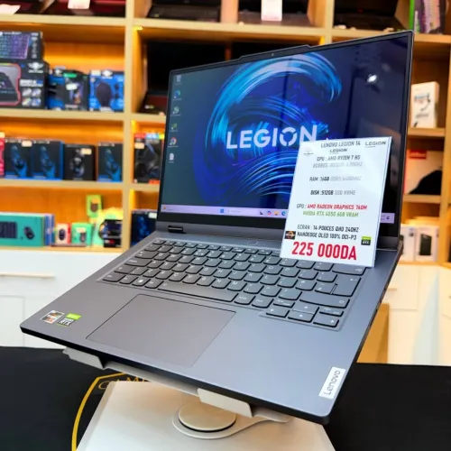 LENOVO LEGION 14 RYZEN 7 HS 8COEUR NVIDIA RTX 4050 16GB RAM 512GB SSD ECRAN OLED 100%DCI-P3 240HZ