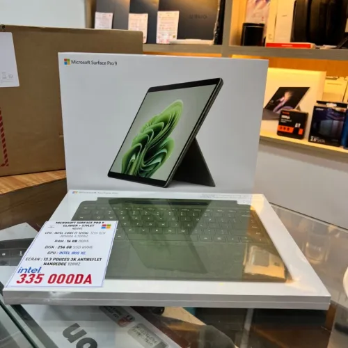 MICROSOFT SURFACE PRO 9 CLAVIER STYLET I7 12TH GEN 16GB RAM 256GB SSD