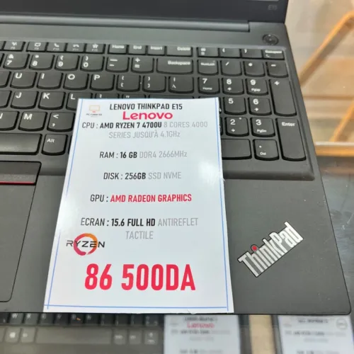 LENOVO THINKPAD E15 RYZEN 7 4700U 16GB RAM 256GB SSD