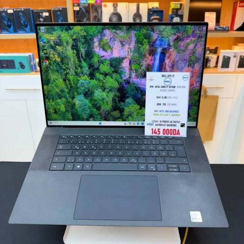 DELL XPS 17 I7 10750H NVIDIA GTX 1650TI 16GB RAM 1TB SSD ECRAN 4K 