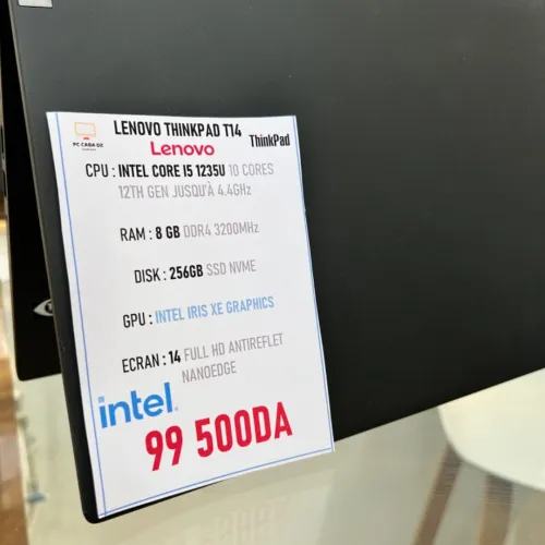 LENOVO THINKPAD T14 GEN 3 I5 12 TH GEN 8GB RAM 256 GB SSD