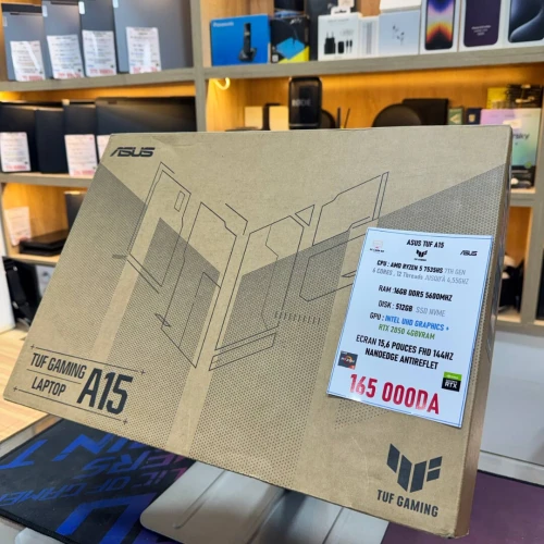 ASUS TUF A15 AMD RYZEN 5 7535HS NVIDIA RTX 2050 16GB RAM 512GB SSD NEUF
