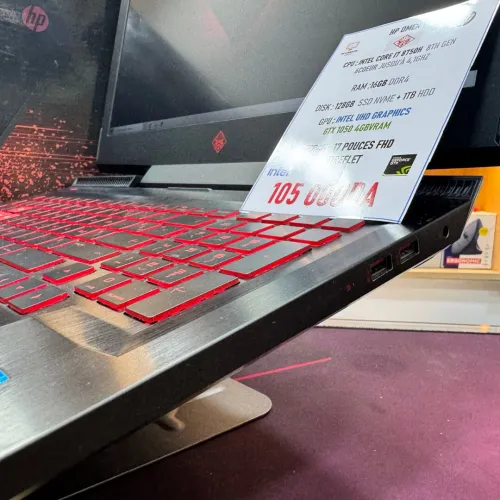 HP OMEN 17 I7 8750H NVIDIA GTX 1050 16GB RAM 128GB SSD +1 TB HDD SOUS EMBALLAGE