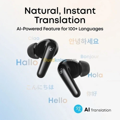 Écouteurs Anker R60i NC ANC Bluetooth 6.1 Son Hi-Res LDAC 50H 6 Microphones Traduction IA Instantanée