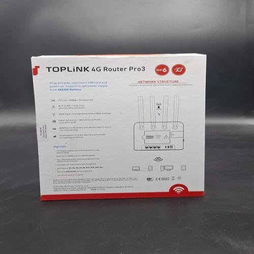 MODEM TOPLINK 4G ROUTER PRO 3 LTE  POUR TOUTE LES PUCES 4 ANTENNES WIIFI 6