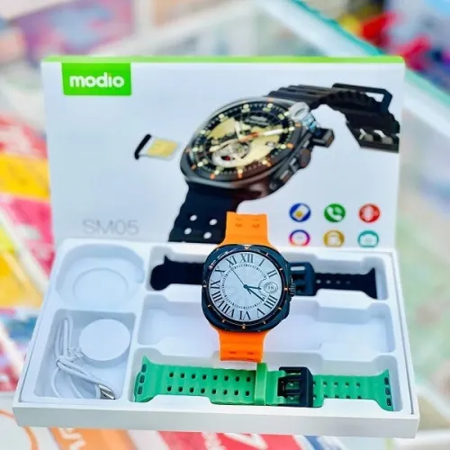 Smartwatch Modio SM05 AVEC PUCE ET 3 BRACELET SIM APPEL ET CAMERA