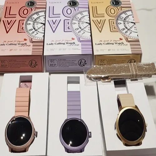 SMARTWATCH KIESLECT LOVE GOLD ET ROSE DOUBLE BRACELET