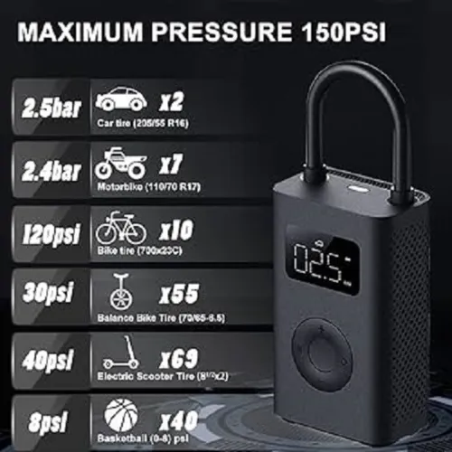 AIR COMPRESSEUR XIAOMI 2 PORTABLE ELETRIQUE AIR OMPRESSOR 2