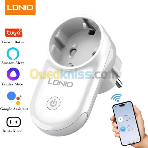 Ldnio Prise de courant intelligente Wi-Fi SEW1058 Smart prise wifi