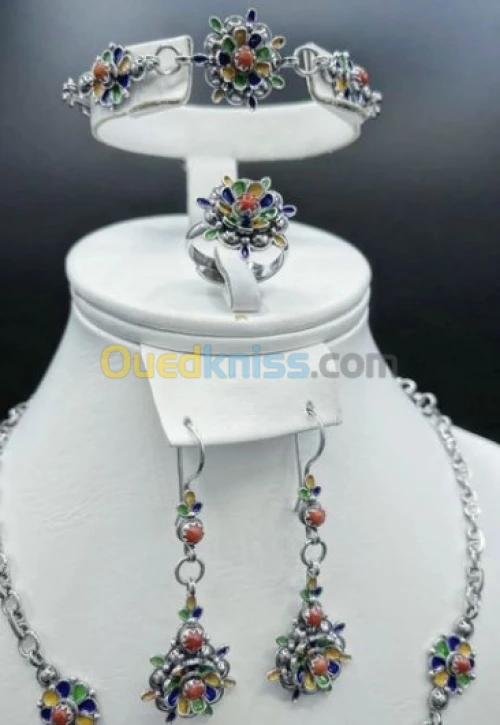 parure en corail et argent kabyle