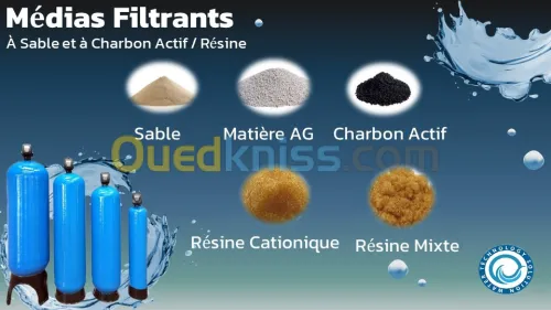Sable de Filtration - Résine Cationique - Chrabon Actif 
