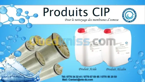 Produits CIP - Nettoyage des membranes - Produits Chimiques