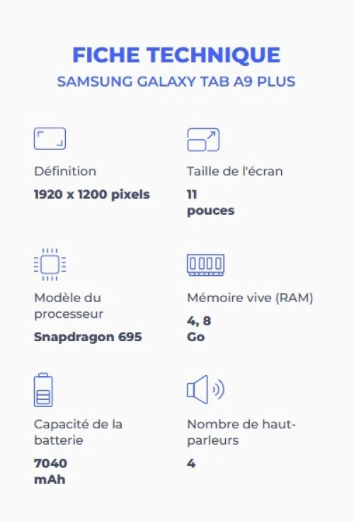 Samsung Tab A9 Plus 8G | 128G | Wifi | 4G Sim