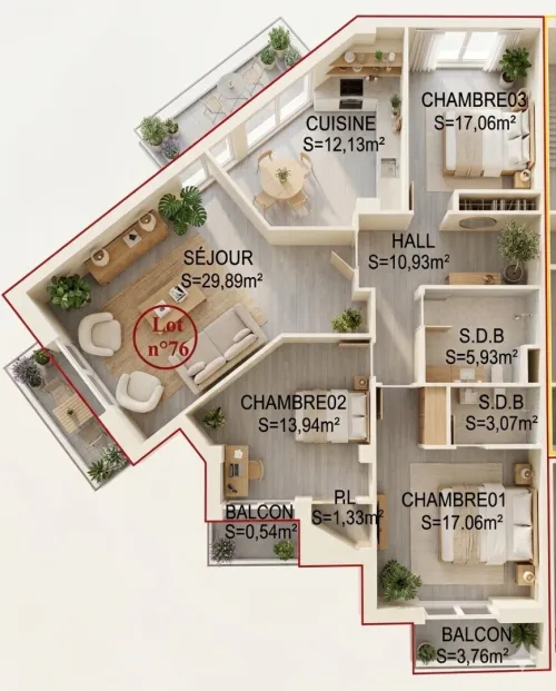 Vente Appartement F2 F3 F4 Alger Draria