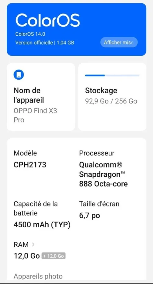 Oppo Find X3 pro
