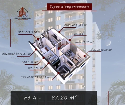 Vente Appartement F3 Mostaganem Hassi maameche