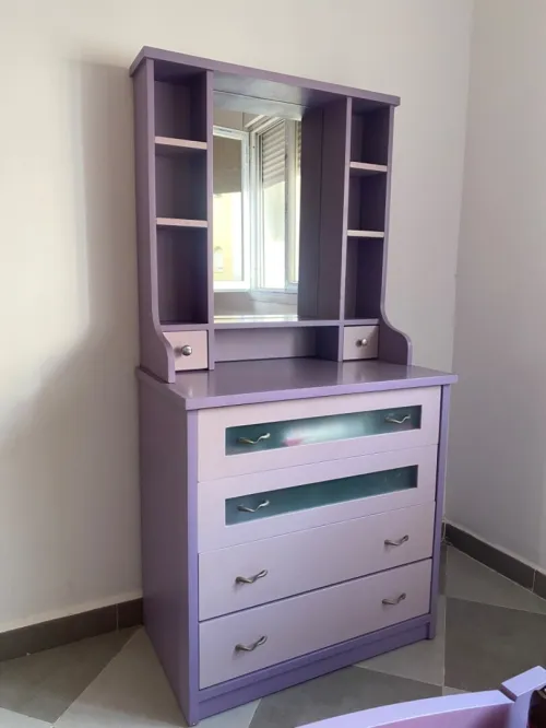 Chambre complète fille bois MDF . 