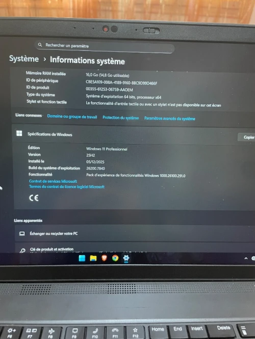 Thinkpad L15 Gen 4 / Rayzen 7 Pro 7730U