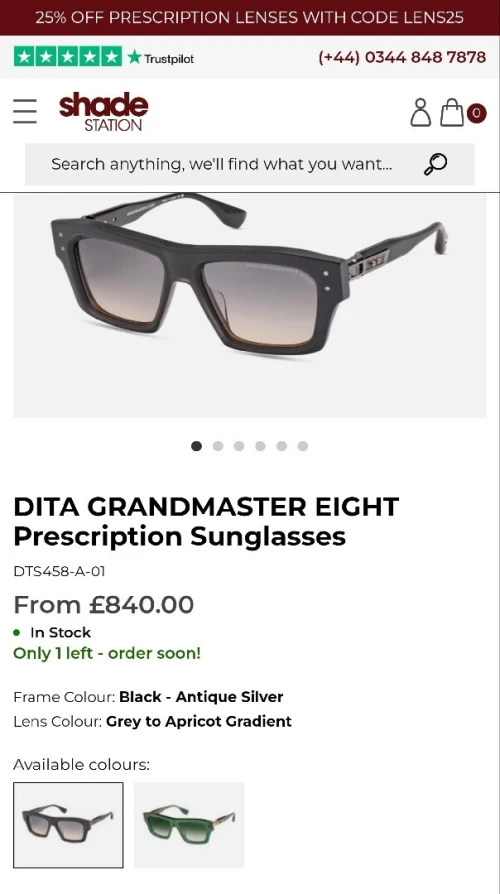 Lunette DITA original venu d'Europe produit très bon état