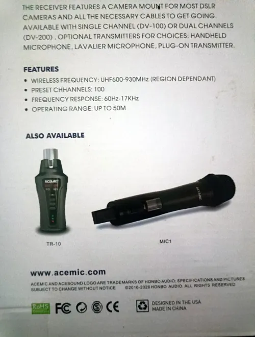 Acemic dv-100H