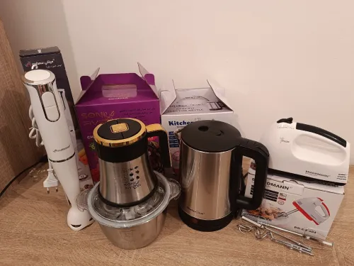 Pack cuisine hachoir batteur mixeur et bouilloire 