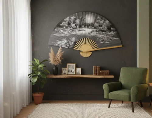 magnifiques éventails muraux décoratifs